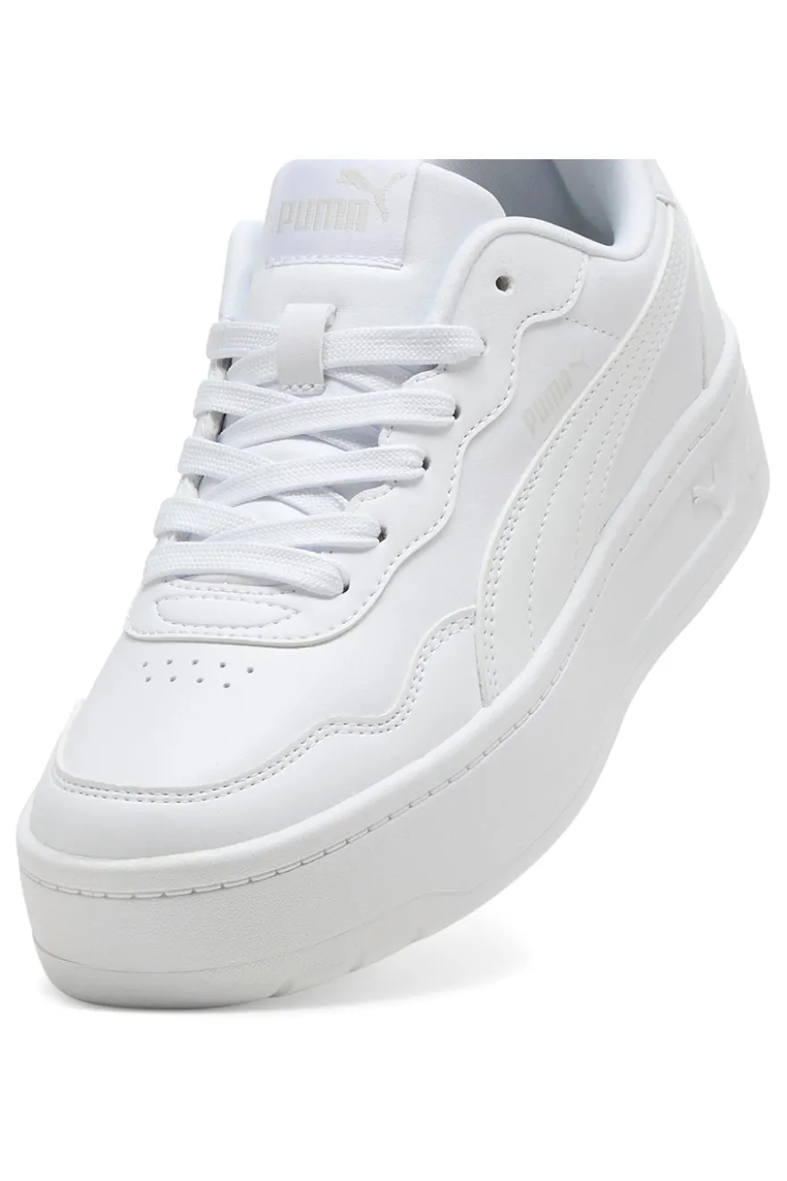 Sneakers bianche platform stile tennis Puma Court Lally Skye