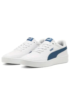 Sneakers bianche profilo blu Court Classic Clean Puma