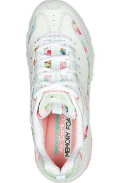 Sneakers Bianche Skechers D'Lites Blooming Fields