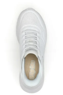 Sneakers bianche slip-ins con platform e memory foam Skechers Uno Lite Floating Steps