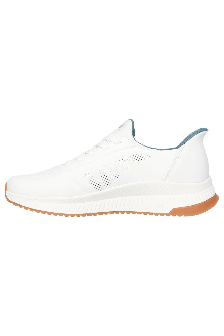 Sneakers bianche slip-ins Memory Foam BOBS Squad 4 Direct Step Skechers