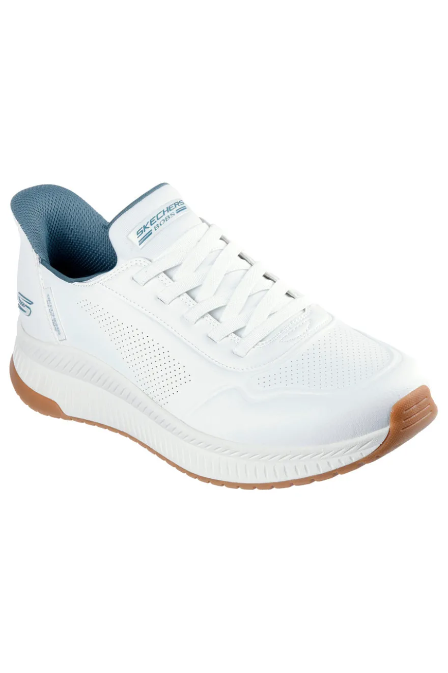 Sneakers bianche slip-ins Memory Foam BOBS Squad 4 Direct Step Skechers