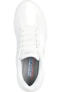 Sneakers bianche slip-on in mesh con Memory Foam Skechers BOBS Squad Chaos Daily Inspiration