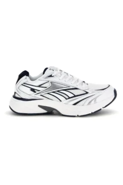 Sneakers bianco con inserti navy e silver Reebok Belwave