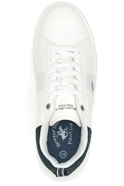 Sneakers Bianco e Blu Beverly hills polo club BHM614400