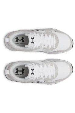 Sneakers bianco e grigio chiaro con dettagli a contrasto Under armour Mirage Sport