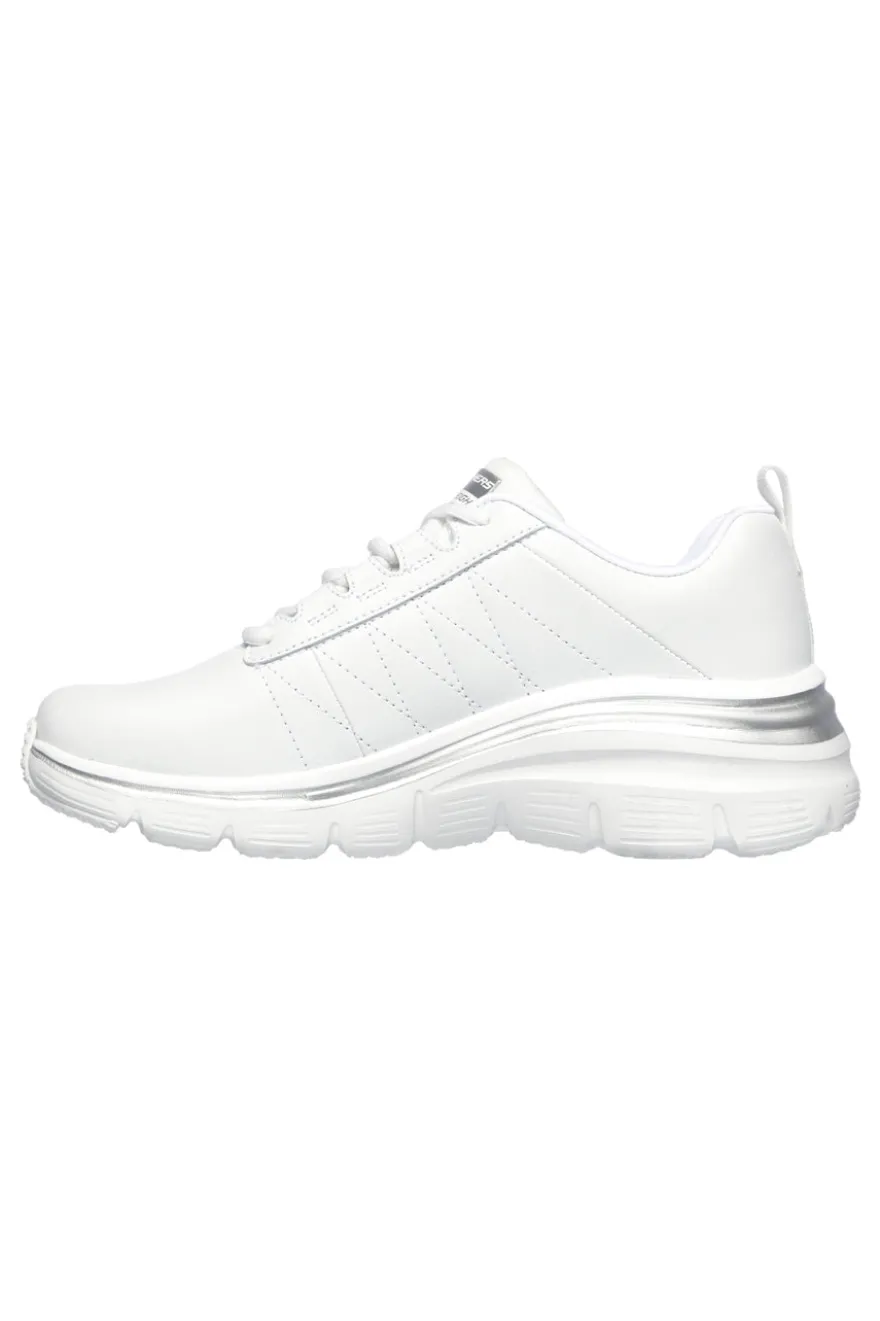Sneakers bianco Memory Foam Skechers Fashion Fit Effortless