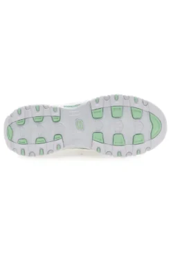 Sneakers bianco multicolor Memory Foam Skechers D'lites Blooming Fields