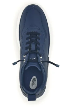 Sneakers blu bicolore con lacci elastici Amerigo Vespucci AV410
