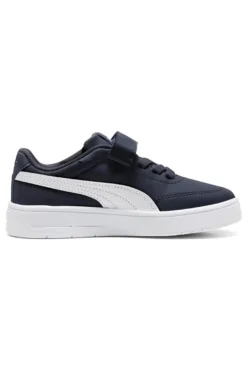 Sneakers blu con dettagli bianchi Puma Court Classic Clean AC+ PS