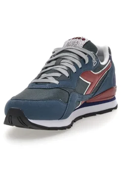 Sneakers blu con dettagli bordeaux e tecnologia DD Comfort Diadora N.92