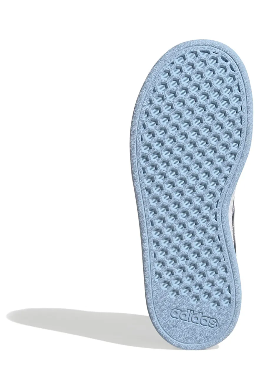 Sneakers blu con dettagli iridescenti Adidas Grand Court 2.0 EL C