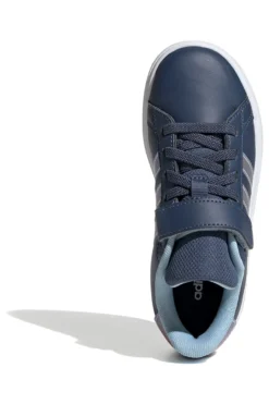 Sneakers blu con dettagli iridescenti Adidas Grand Court 2.0 EL C