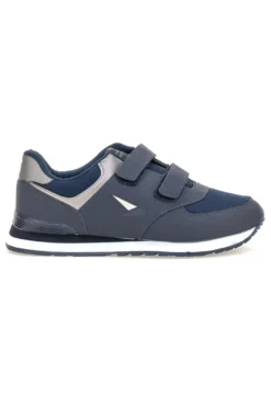 Sneakers blu con doppio strap in tessuto e materiale sintetico Tiglio 69103
