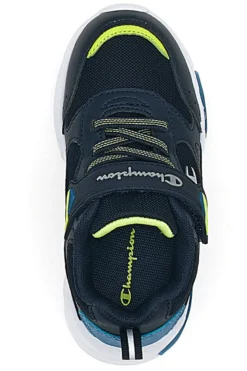Sneakers Blu con Luci e Chiusura con Stappo CHAMPION WAVE B TD