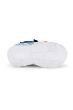Sneakers blu con strappo, luci e dettagli marini M kids MJ6031
