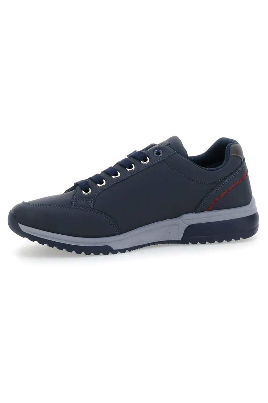 Sneakers blu con tomaia liscia CARRERA 45901