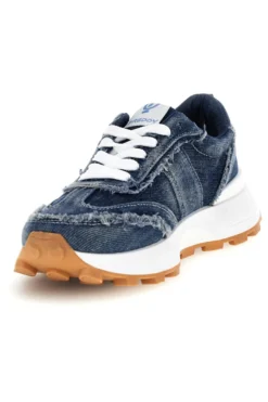 Sneakers blu denim inserti sfrangiati suoletta estraibile Freddy S2617FY7694