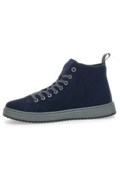 Sneakers blu in camoscio con suola in gomma Canguro CA817