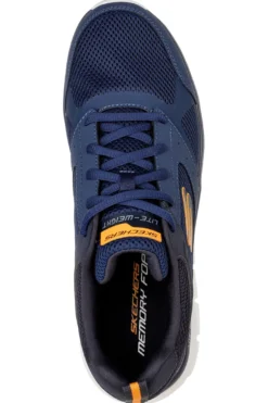 Sneakers blu in mesh stringate Skechers Track Syntac