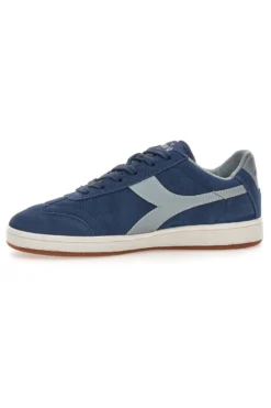 Sneakers blu in suede con dettagli grigi Diadora Kick