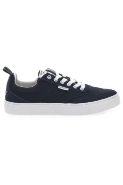 Sneakers blu in tela con suola bianca Gas 514005