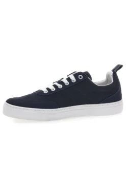 Sneakers blu in tela con suola bianca Gas 514005