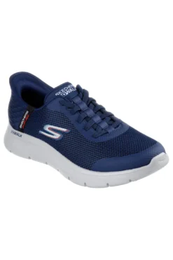 Sneakers blu slip-ins ammortizzate Skechers Go Walk Flex Hands Up