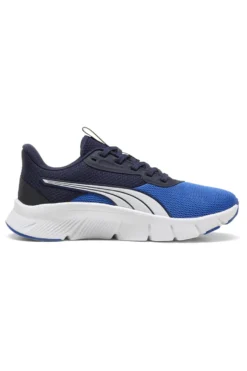 Sneakers blu traspiranti con suola flessibile Puma FlexFocus Lite Modern Jr