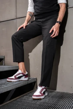 Sneakers bordeaux e bianche low Puma Rebound V6 Low