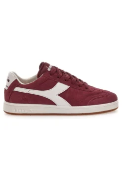 Sneakers bordeaux in tessuto scamosciato Diadora Kick