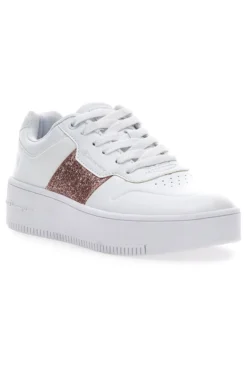 Sneakers Champion Rebound Platform Sparkle Bianche