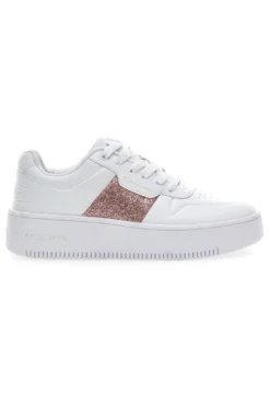 Sneakers Champion Rebound Platform Sparkle Bianche