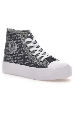 Sneakers Con Flatform Lancetti 123 Nere