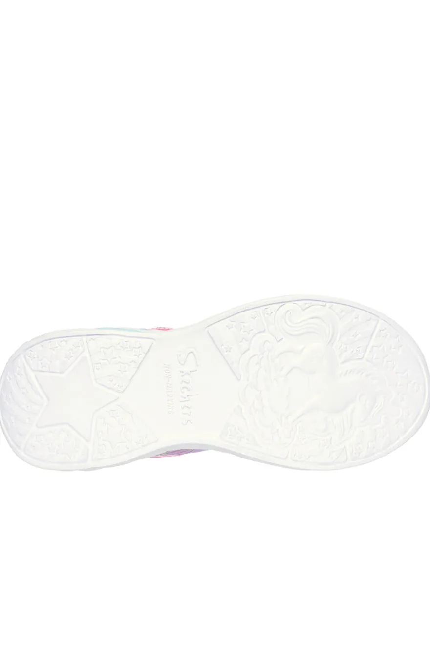 Sneakers con Luci Rosa da Bimbi Skechers Unicorn Dreams-Wishful Magic