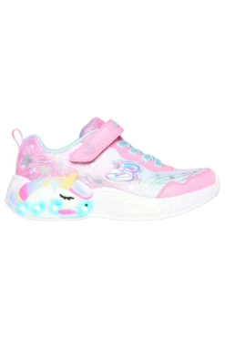 Sneakers con Luci Rosa da Bimbi Skechers Unicorn Dreams-Wishful Magic