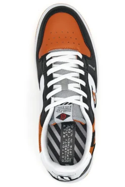 Sneakers Cotton Belt Funky Bicolor Arancio