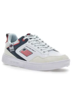 Sneakers Cotton Belt Jazz Bianche