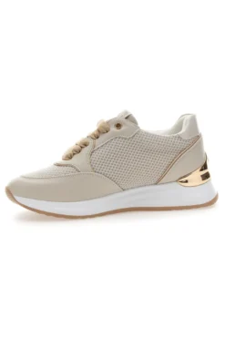 Sneakers Crema con Dettagli Oro e Platform MARIELLA BURANI 51021