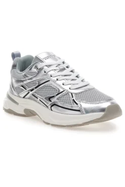 Sneakers da donna argento con inserti mesh Pittarello Capsule 8W25911