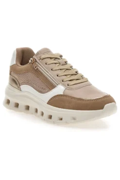 Sneakers da donna beige con inserti a contrasto Pittarello 8W25309