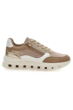 Sneakers da donna beige con inserti a contrasto Pittarello 8W25309