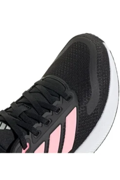 Sneakers da running nere con dettagli rosa in mesh Adidas Runfalcon 5 J