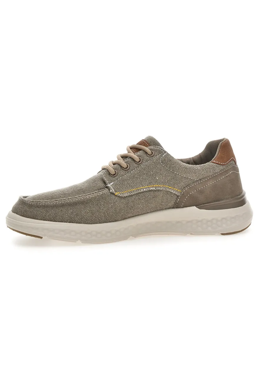 Sneakers da uomo beige in tessuto Sevenoaks YH25096