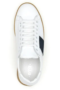 Sneakers da uomo bianco in pelle con suola gum Ptr 3000