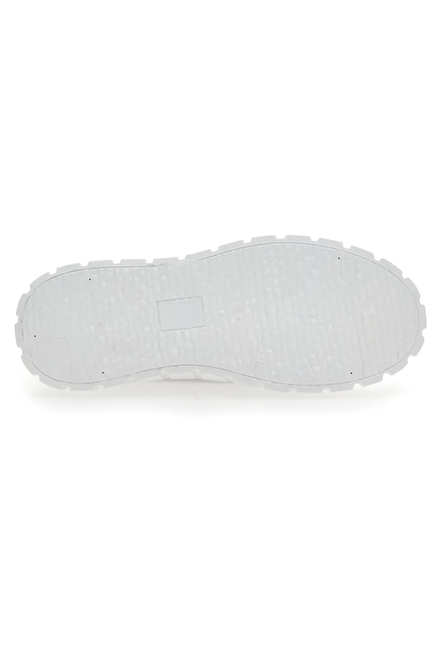 Sneakers Flatform 268603 Nere con Strass