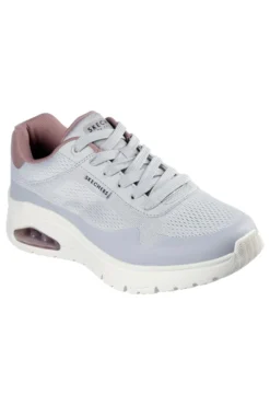Sneakers Grigie Con Bolla ad Aria Skechers Uno Flex Spring On Air