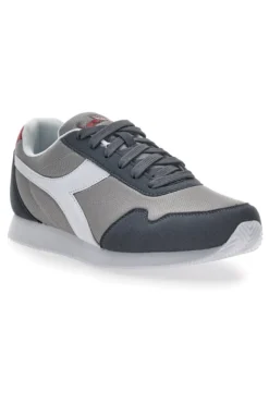 Sneakers Grigie con Fregio Bianco Diadora Simple Run