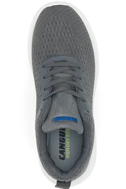 Sneakers Grigie con Lacci e Memory System Canguro CA292