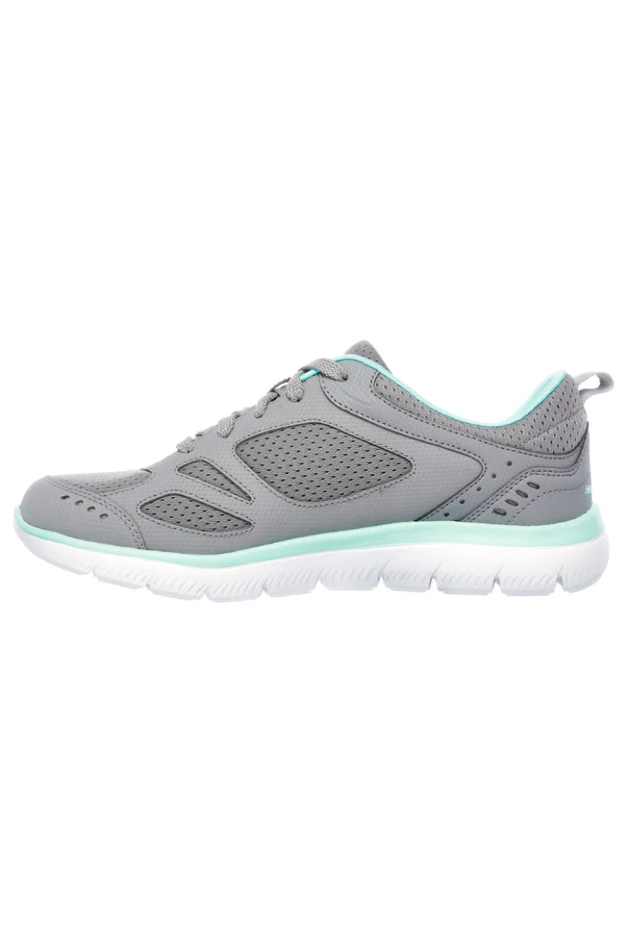 Sneakers Grigie Con Memory Foam SKECHERS Summits - Suited